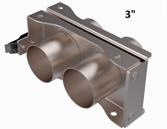 Romafa Stainless Steel 2 Port 3" Coupling Kit