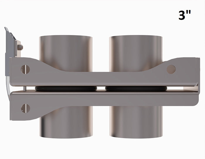 Romafa Stainless Steel 2 Port 3" Coupling Kit