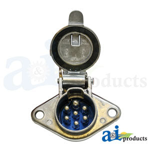 A-5407S Implement Lights Socket , 7 Pin (North America)
