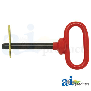 A-HP101 Grade 5 Red Handled Hitch Pin 1/2" x 3 5/8"