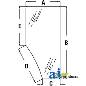 A-L169102 LH Glass Door