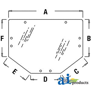 A-L213351 Rear Window Glass