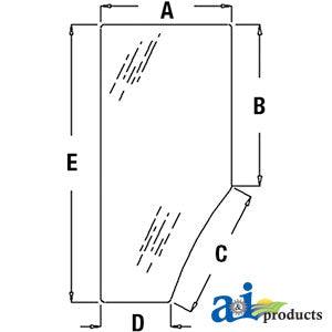 A-R131163 LH Glass Door