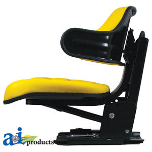 A-W222YL Seat w/ Wrap Around Back W/Arms, Yellow Vinyl, 300 lb / 136 kg Weight Limit