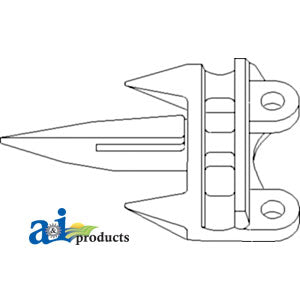 A-H229538 Knife Guard; 4" Blunt Point, Short/Long/Short