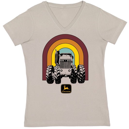 John Deere Ladies 70 s Rainbow Tee