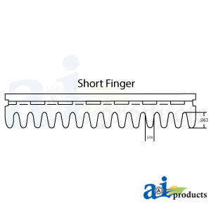 A-AH212423 Precleaner, Short, Hump Finger Adjustable