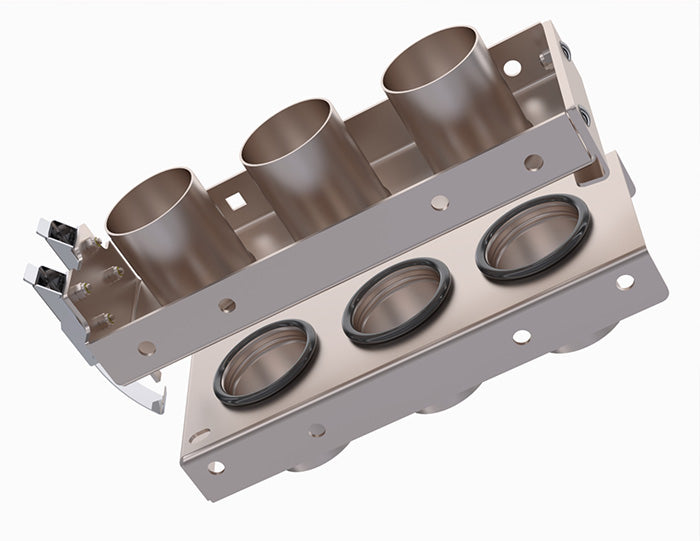 Romafa Stainless Steel 3 Port Coupler Kit