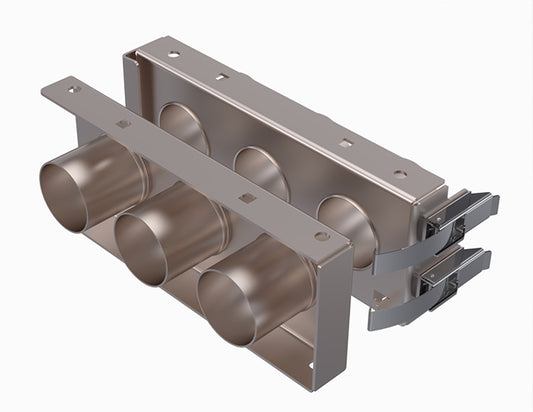 Romafa Stainless Steel 3 Port Coupler Kit