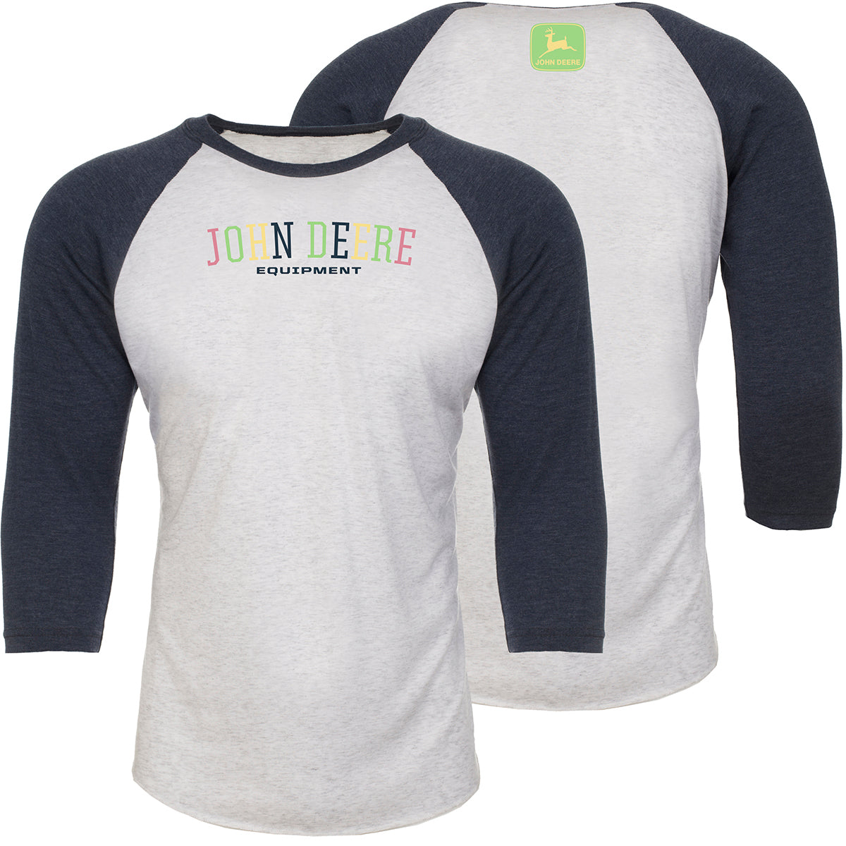 John Deere Colorful John Deere 3/4 Sleeve T-Shirt
