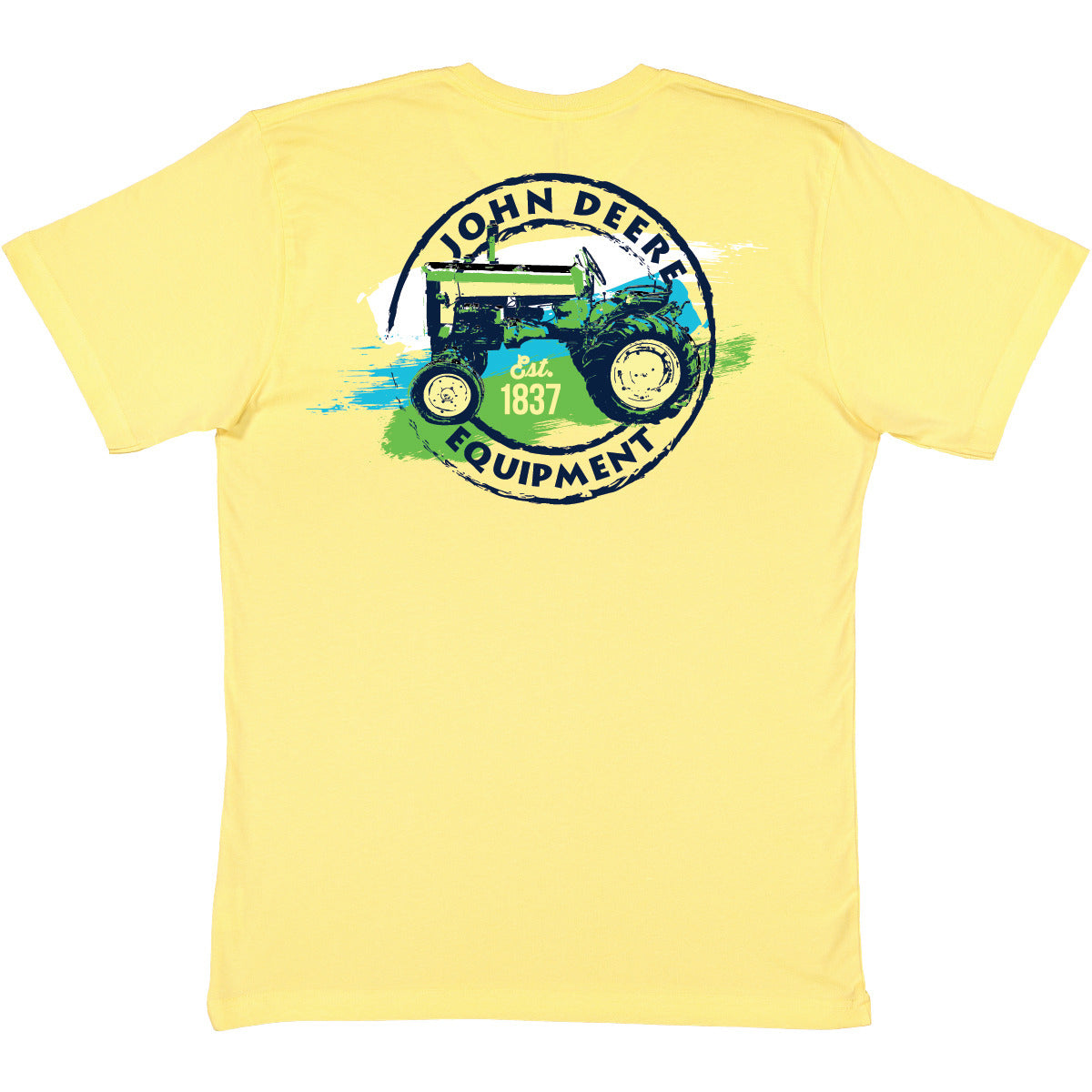 John Deere 1837 Yellow Short Sleeve Tractor Tee