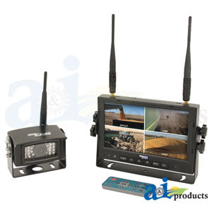 CabCAM 7" Digital Wireless Camera System, Quad Display