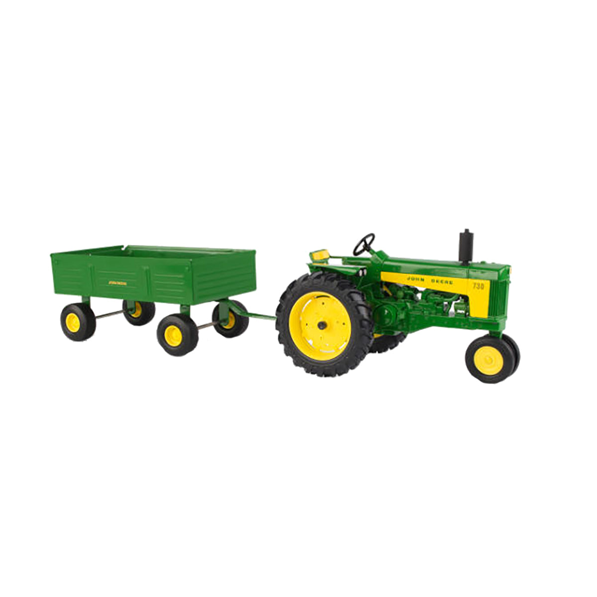 John Deere 1/16 730 Tractor with Barge Wagon