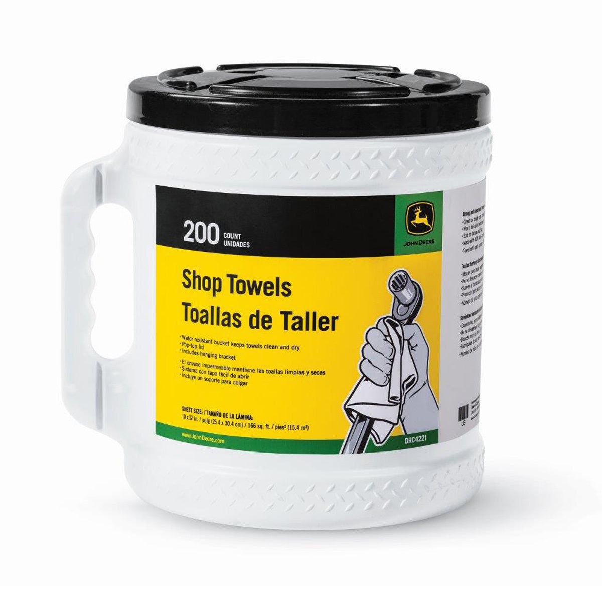 John Deere Shop Towel Bucket
