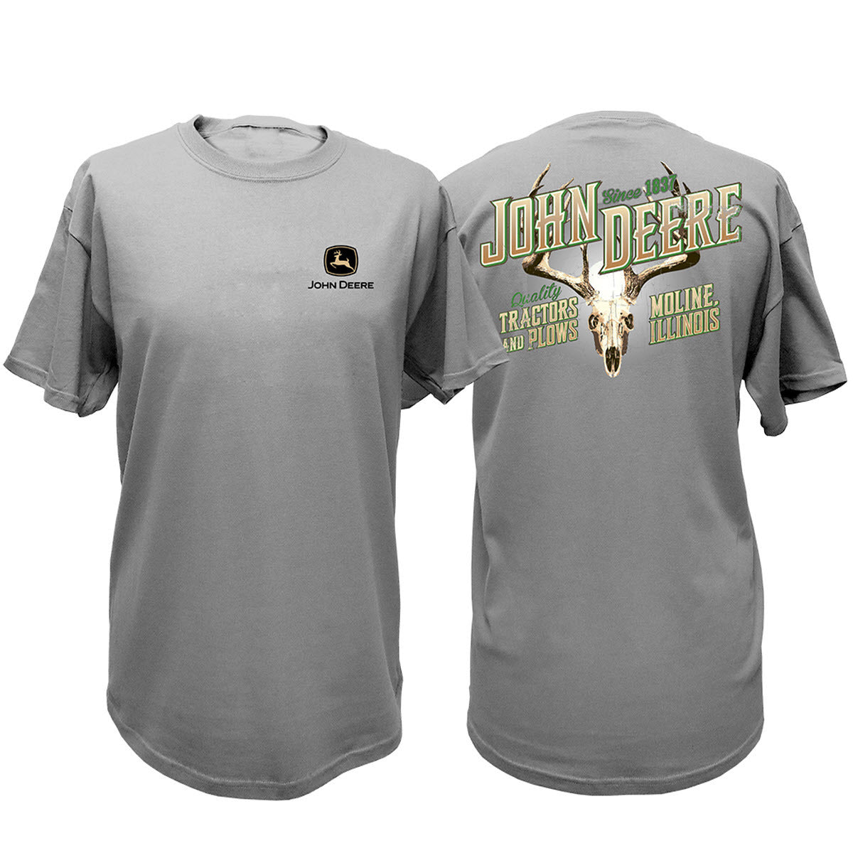 Men's John Deere Oxford Deere Skull Tee