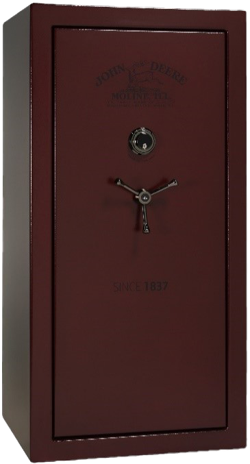 John Deere Deluxe 25 Burgundy Marble Safe