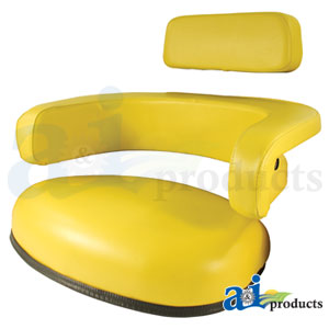 A-TY26545 3 Piece, Yellow Vinyl Seat Cushion Kit
