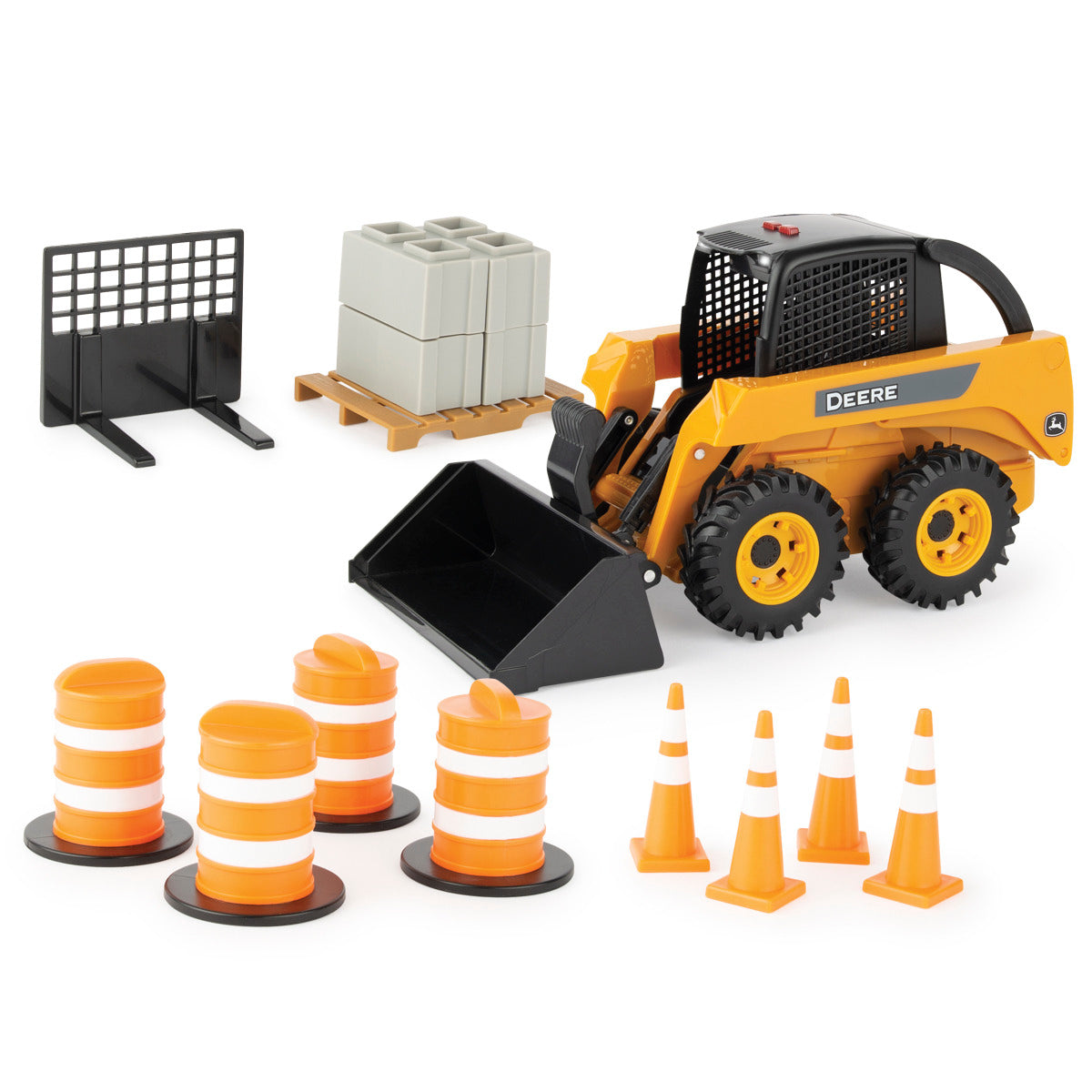 John Deere 1/16 Big Farm Skid Steer Set