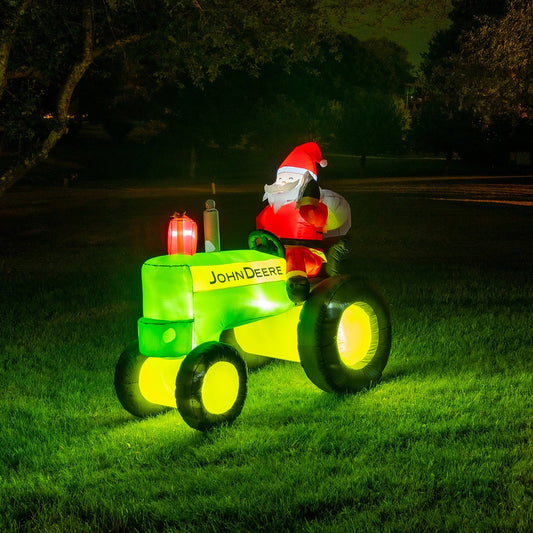 John Deere Inflatable Santa