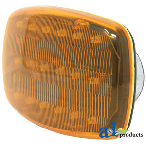 A-WL18A Amber Safety Flasher, 6" X 4", Magnetic Base, Battery Operated