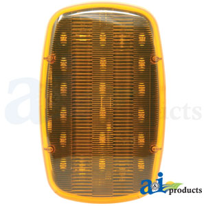 A-WL18A Amber Safety Flasher, 6" X 4", Magnetic Base, Battery Operated