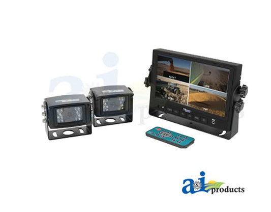 CabCAM Video System, Quad (Includes 7" Digital Touch Screen TFT LCD Monitor and 2 Cameras)