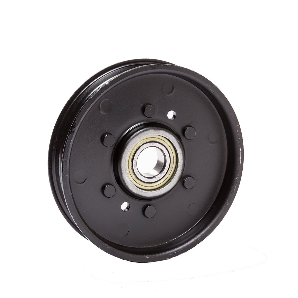 John Deere Idler Pulley For 42C, 48C, 54C, 54D, 60D, 62C, 62D and 72D Mower Decks.  Used on Riding Lawn Mowers and Compact Utility Tractors.