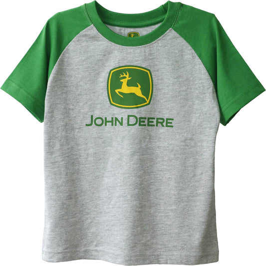 John Deere John Deere Boy Toddler Tee Logo Raglan
