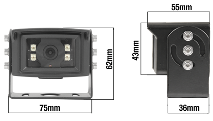 CabCam 110° Color Camera for QuadCam Systems