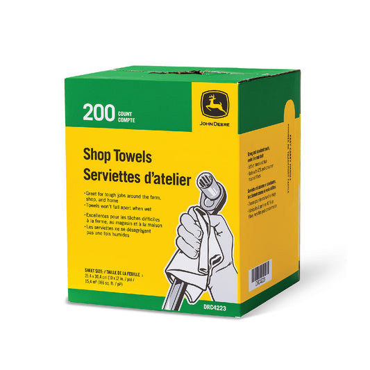 John Deere Shop Towel Cardboard Carton