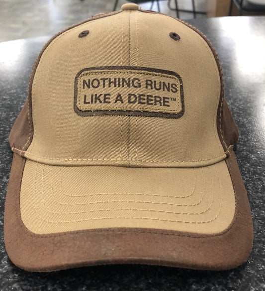 John Deere Brown/Tan Nothing Runs Like A Deere Hat - Nelson Motors & Equipment