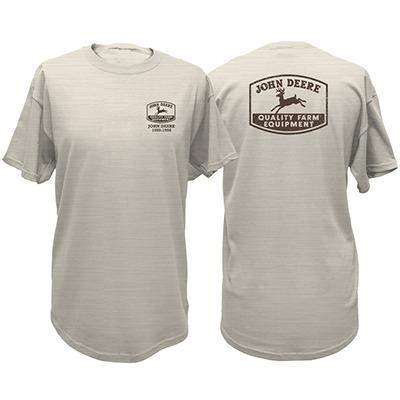 Men's Oatmeal John Deere Tee - Nelson Motors & Equipment