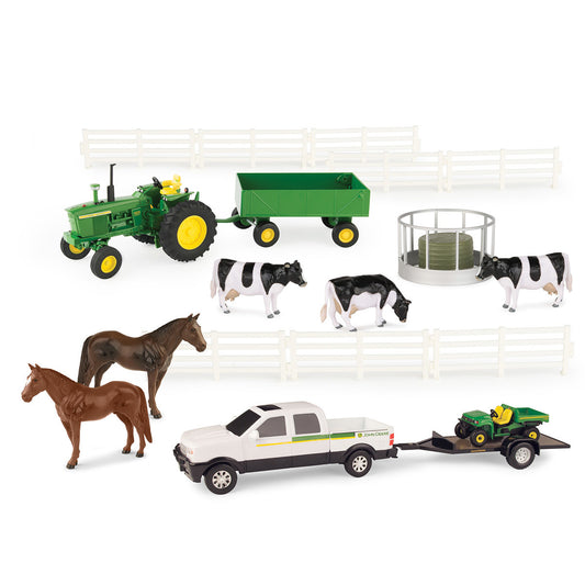 John Deere 1/32 20-PC Farm Set