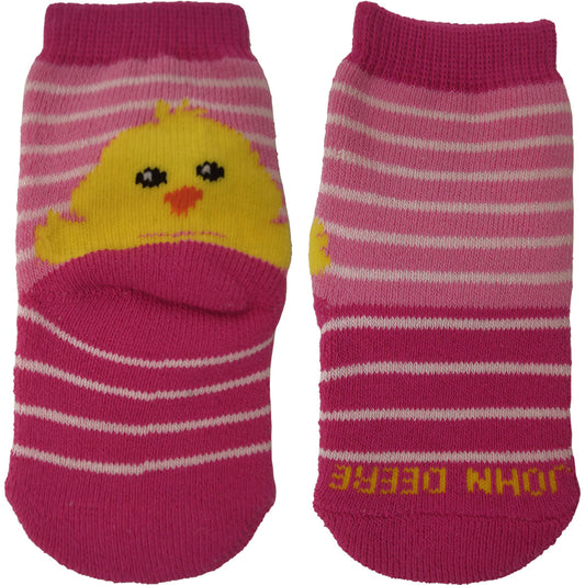 John Deere Girls Infant Chick Heel Crew Socks