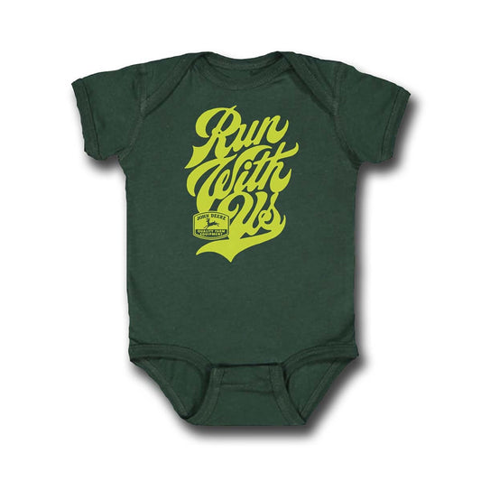 John Deere Infant Run With Us Short Sleeve Bodysuit