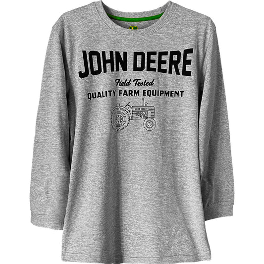 John Deere Boys Youth Logo Long Sleeve Tee