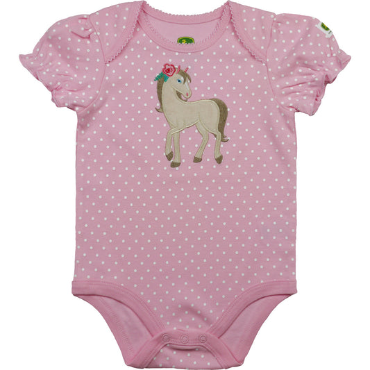 John Deere Girl Infant Bodyshirt Pony