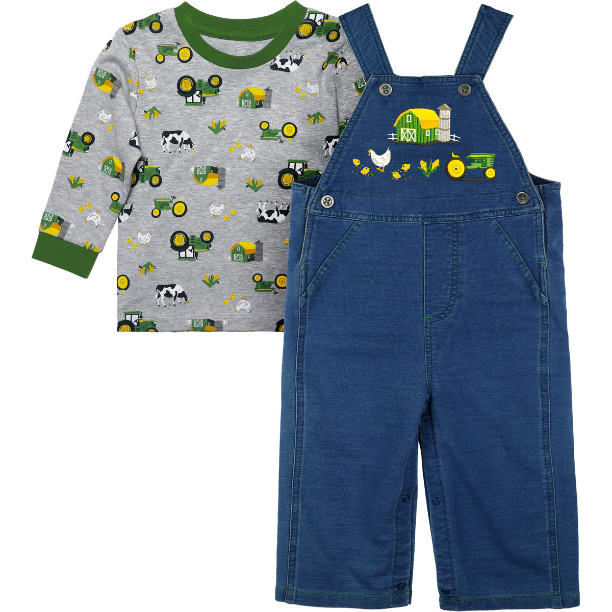 John Deere Boys Infant Farm Overall Set