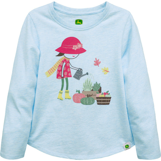 John Deere Girls Farmgirl Long Sleeve Tee