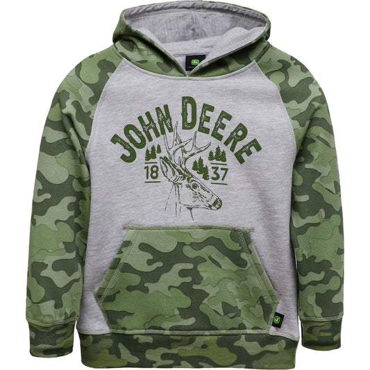 John Deere Boy's Child Deer Camo Fleece Hoodie