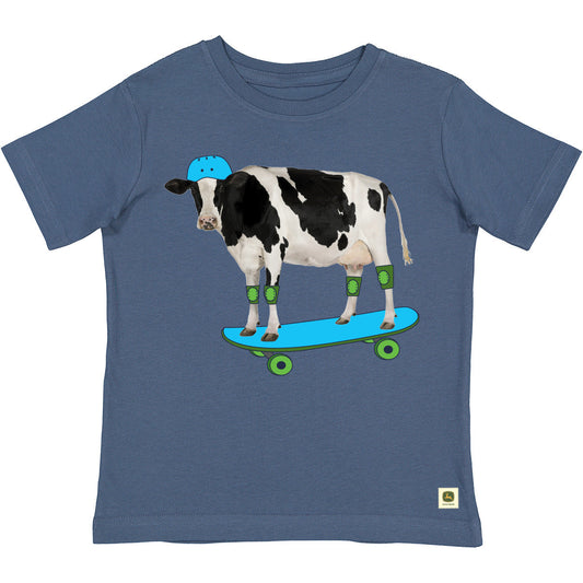 John Deere DGT Youth Skateboarding Cow Tee