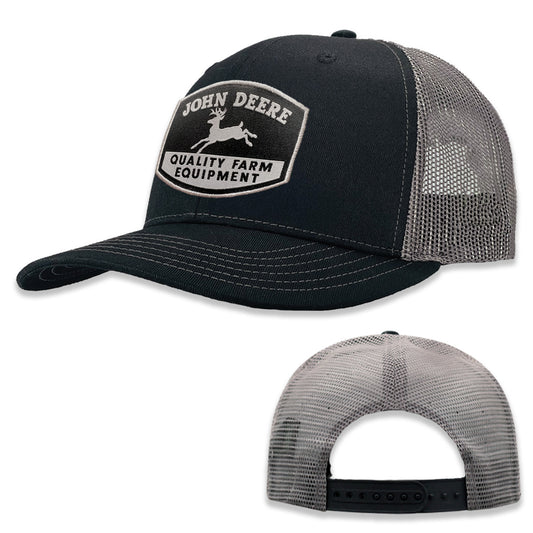 John Deere Moline 112 Black Charcoal Mesh Back Cap