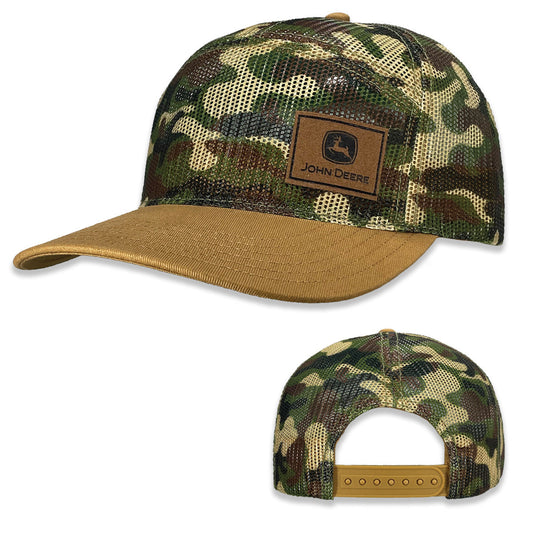 John Deere CA Full Camo Mesh Trucker Hat