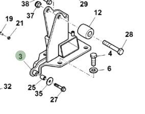John Deere  RE557859 Bracket