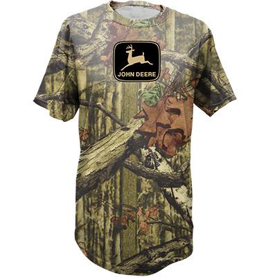 Men's Camo John Deere Tee Black Logo - Nelson Motors & Equipment