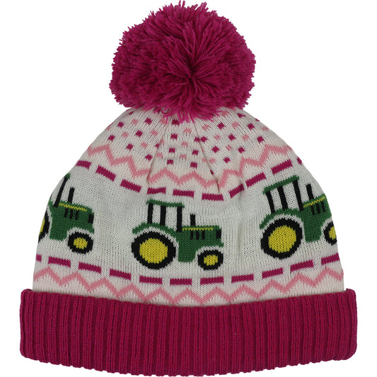 John Deere Girls Tractor Fair Isle Knit Toque